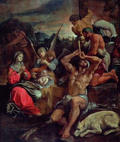 The Adoration of the Shepherds by Giacomo Cavedone